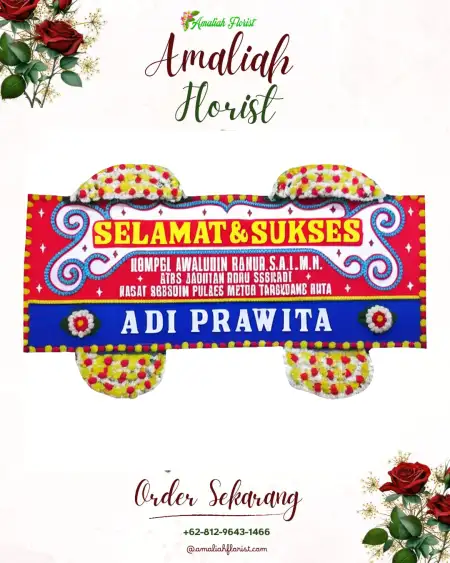 Papan Bunga Ucapan Selamat Bondol